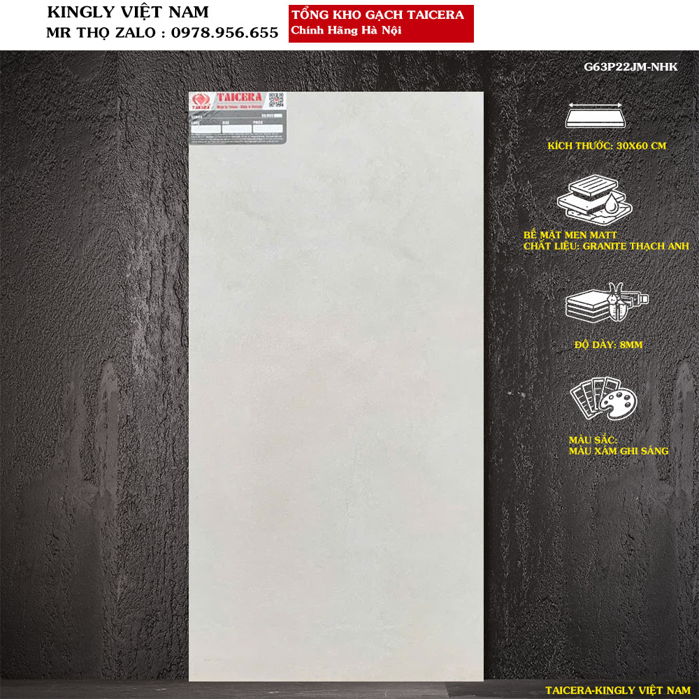 Gạch Taicera 300x600 mm G63P22JM Loại 1